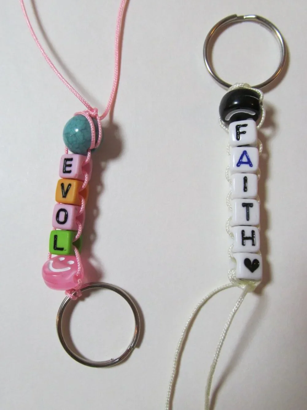 Faith & Love Beaded Keychains